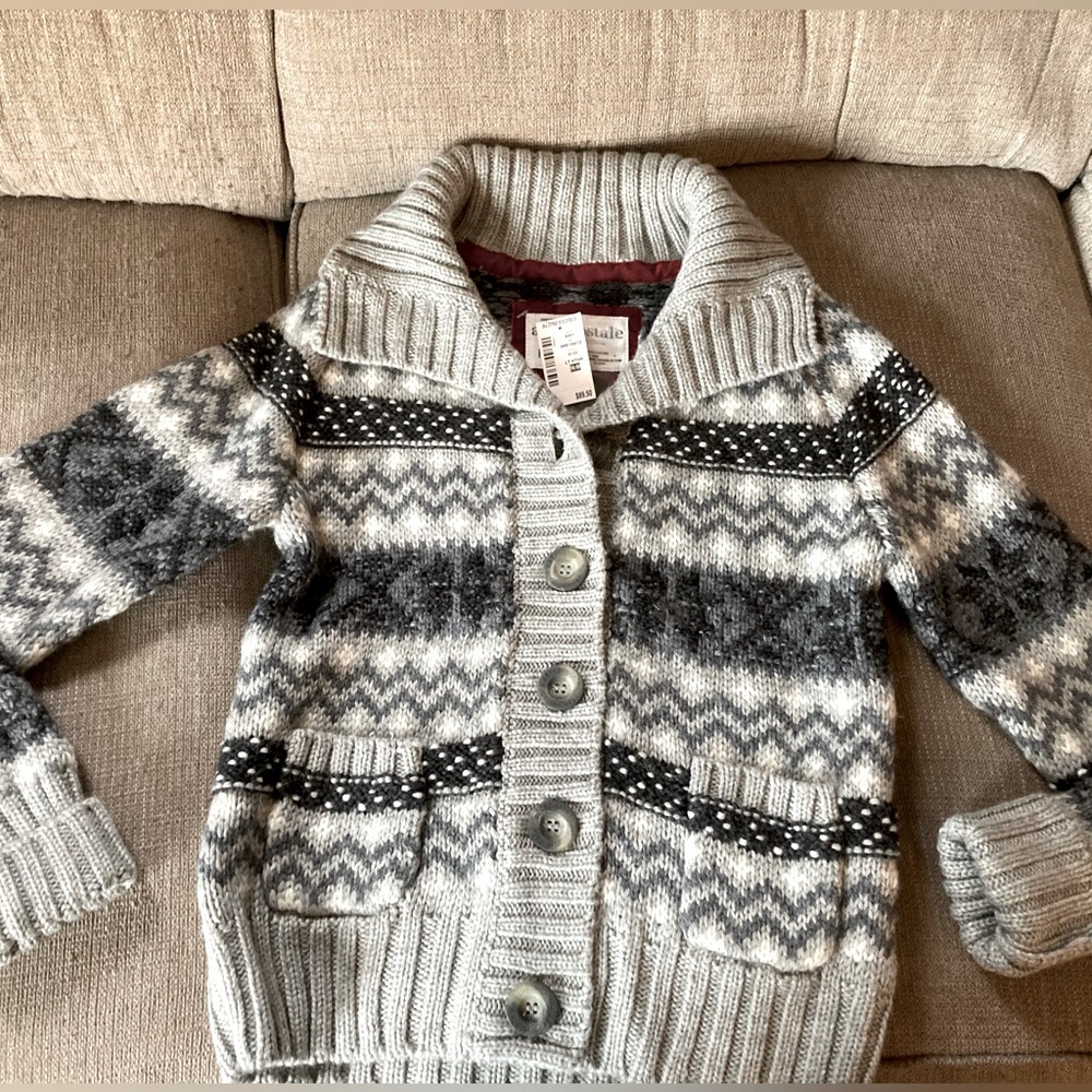 Girls button up sweater